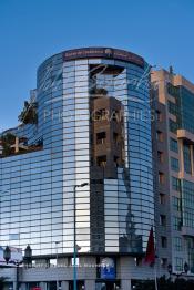 Image du Maroc Professionnelle de  Située sur l'avenue des Forces Armées Royales  "La Bourse de Casablanca"  Société Anonyme à Conseil d’Administration. Placée sous la tutelle du Ministère de l'Economie et des Finances. Dimanche 22 Février 2009. (Photo / Abdeljalil Bounhar)